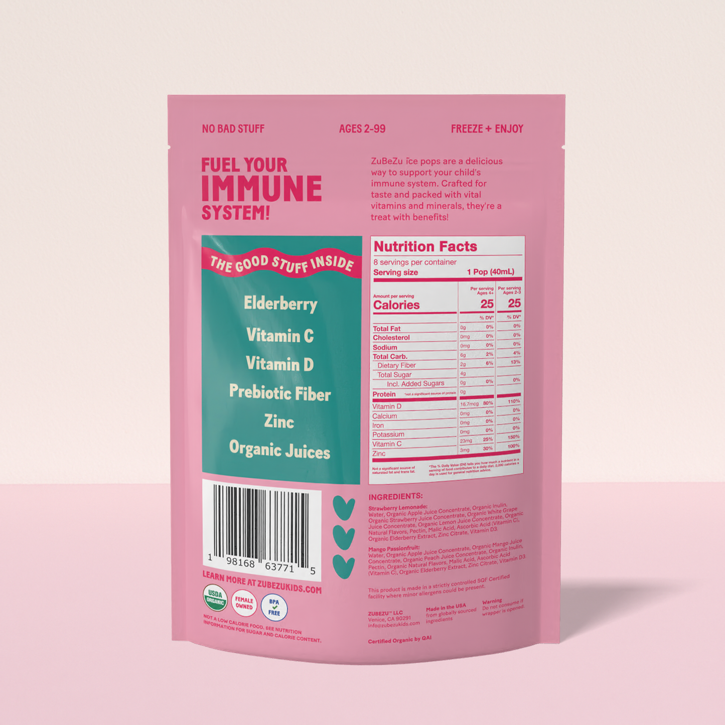 Immunity Ice Pops Variety Pack